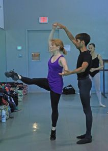American Repertory Ballet Resident Choreographer Mary Barton teaching class at Princeton Ballet School's Summer Intensive program 2014. Credit: Leighton Chen